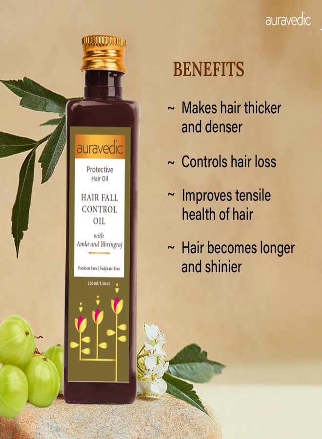 Auravedic Bhringaraj Hair Oil For Hair Fall Control Oil with Amla Mahabhringraj Oil For Hair Growth Serum For Scalp 100 ML Ayurvedic Hairoil - Image 3