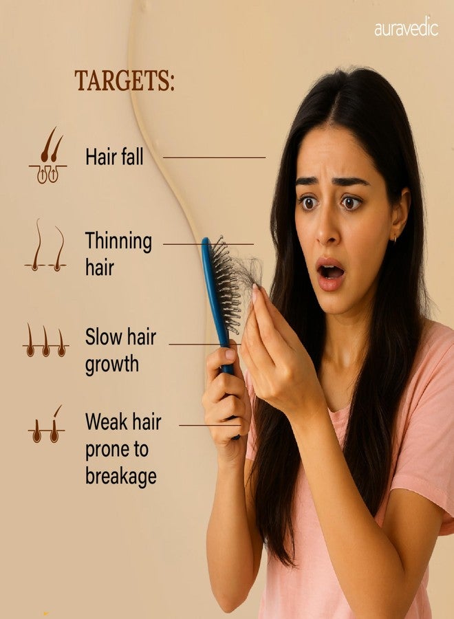 Auravedic Bhringaraj Hair Oil For Hair Fall Control Oil with Amla Mahabhringraj Oil For Hair Growth Serum For Scalp 100 ML Ayurvedic Hairoil - Image 4