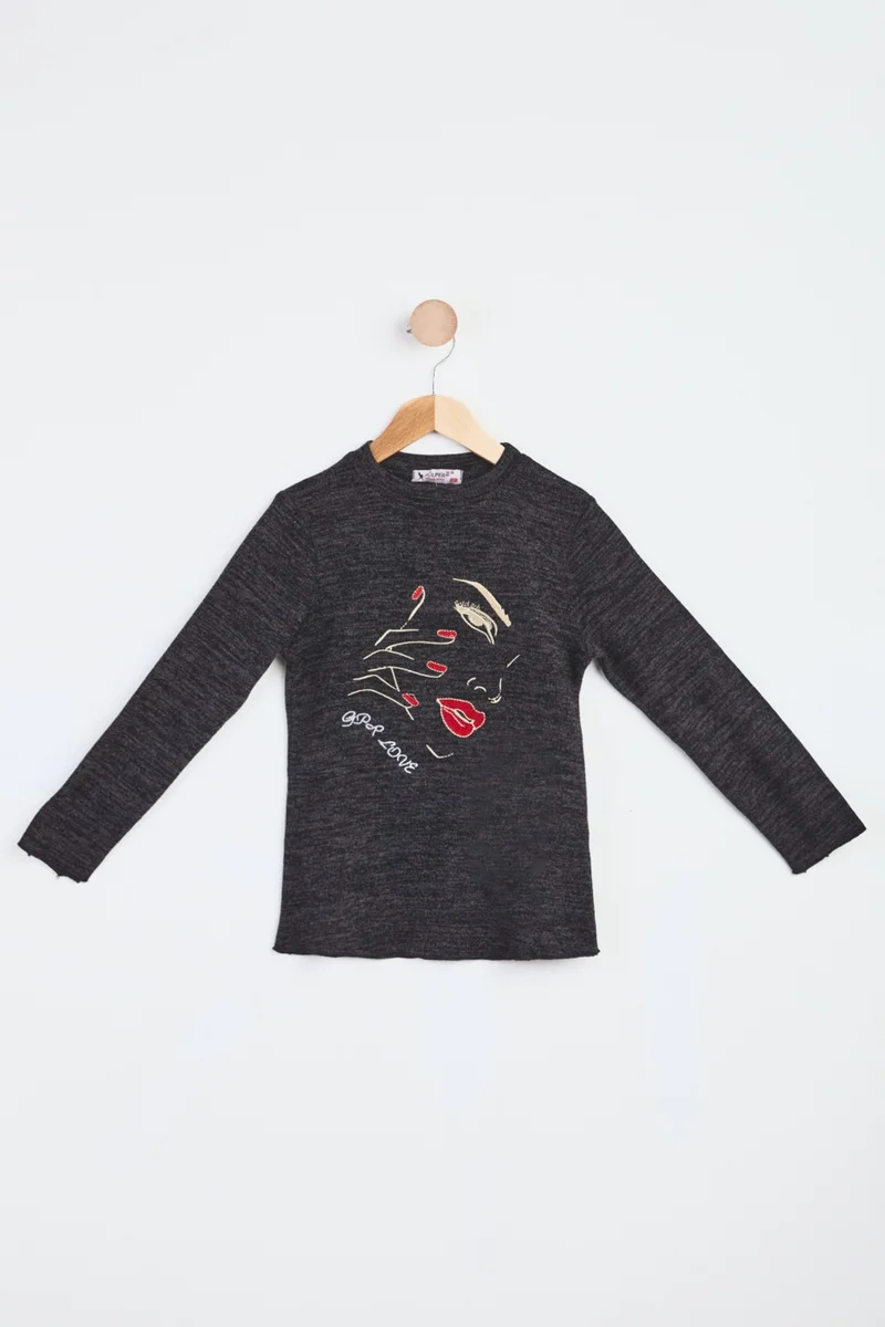 Tofisa 23987-BLACK Children's Sweatshirt