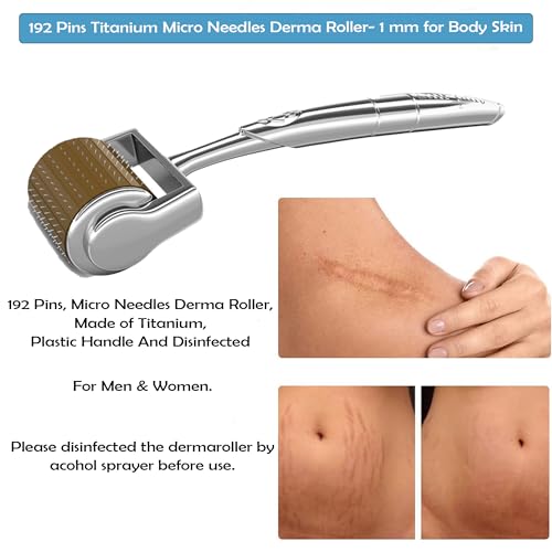 Kliffoo Derma Roller 1mm | 192 Titanium Microneedling – Women and Men, Derma Roller for Skin, Hair & Beard Growth, Repair Damage and Activate Hair Follicle, Reduces Acne Scar | Safe & Effective to Use - Image 4