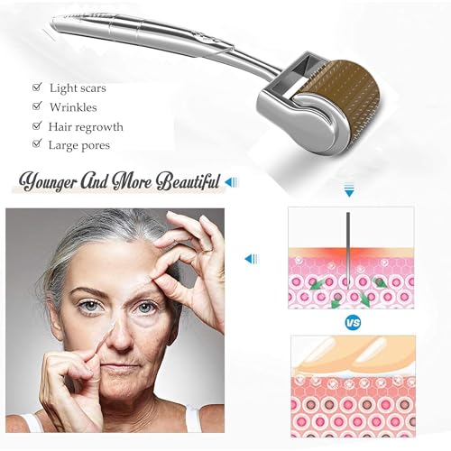 Kliffoo Derma Roller 1mm | 192 Titanium Microneedling – Women and Men, Derma Roller for Skin, Hair & Beard Growth, Repair Damage and Activate Hair Follicle, Reduces Acne Scar | Safe & Effective to Use - Image 2