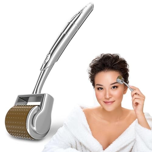 Kliffoo Derma Roller 1mm | 192 Titanium Microneedling – Women and Men, Derma Roller for Skin, Hair & Beard Growth, Repair Damage and Activate Hair Follicle, Reduces Acne Scar | Safe & Effective to Use - Image 1