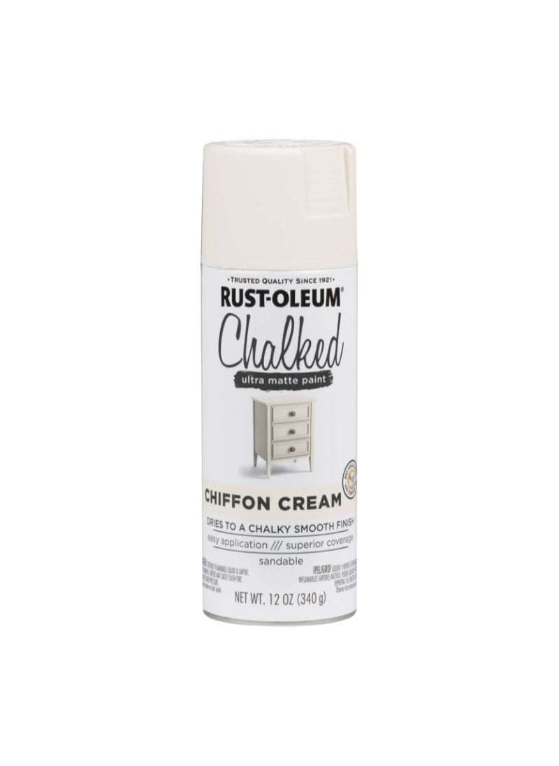 RUST-OLEUM Rust-Oleum Chalked Ultra Matte Paint (340 g, Chiffon Cream) 