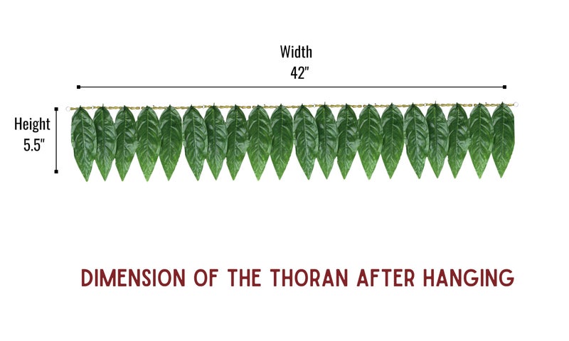 Veltic- Plastic Cloth Mango Leaf Toran VE305 - Image 4