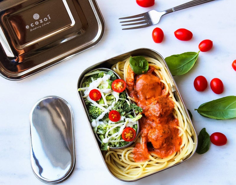 ecozoi Stainless Steel Lunch Box, 1-Tier Eco Metal Bento Box with Snap-On Lid, 700 ML | Bonus Pod and Redesigned Silicone Seal | Sustainable Zero Waste Eco Friendly Food Storage Container - Image 4