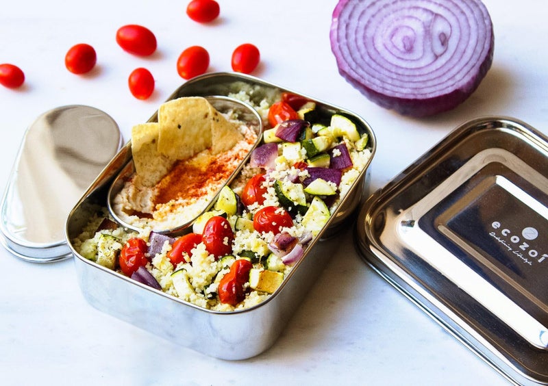 ecozoi Stainless Steel Lunch Box, 1-Tier Eco Metal Bento Box with Snap-On Lid, 700 ML | Bonus Pod and Redesigned Silicone Seal | Sustainable Zero Waste Eco Friendly Food Storage Container - Image 2