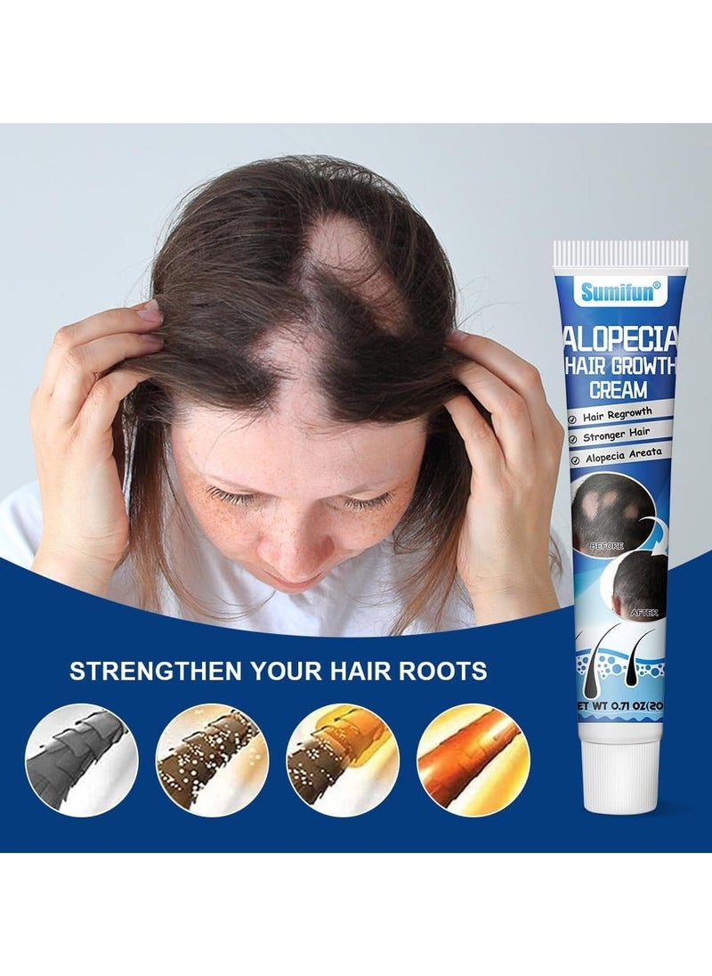 Sumifun - Hair Growth Cream, Dense Prevent Alopecia, Baldness, Hair Roots, Nourishing, Scalp Treatment, Hair Straighten, Shiny Conditioner - Image 1