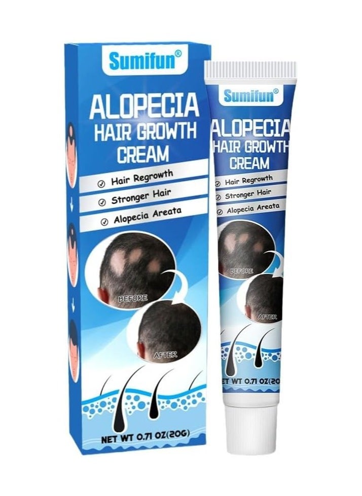 Sumifun - Hair Growth Cream, Dense Prevent Alopecia, Baldness, Hair Roots, Nourishing, Scalp Treatment, Hair Straighten, Shiny Conditioner - Image 1