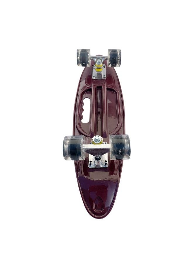 Skateboard with Deck Mini Cruiser LED Light Up Wheel, For Boys and Girls  - Image 2