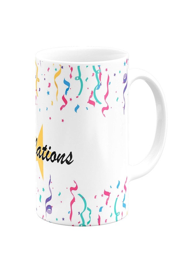 Visibee You Did It Congratulations FPM252 Printed on Ceramic White Coffee Mug - Image 3