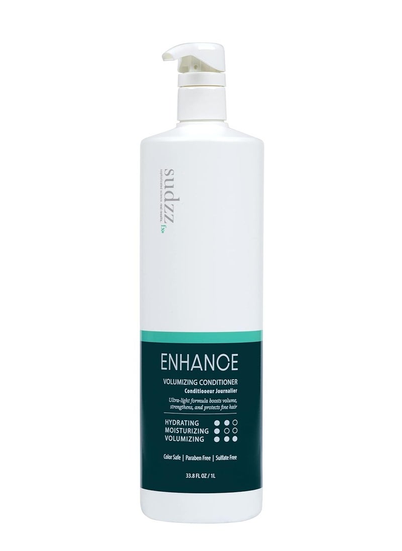 SUDZZFX SUDZZFX Enhance Daily Conditioner - Detangle Hair Conditioner - All Hair Types - Dry Conditioner - Conditioner for Men & Women for Hair Care - Curly Hair - Sulfate Free, 33.8 Fl Oz 