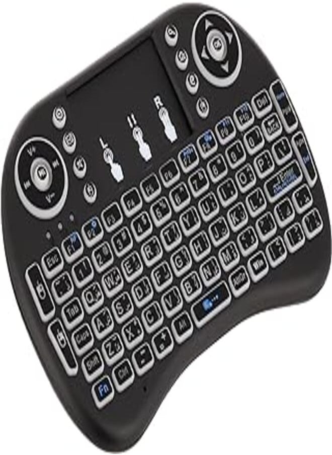 OR - Arabic Layout Mini I8 2.4G Wireless 92 Keys Keyboard with Touchpad for Google TV Box - PS3 - PC - Image 1
