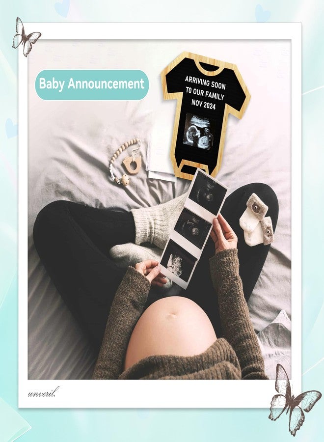 brekle Baby Onesie Shaped Felt Letter Board – A Pregnancy Must Haves New Mom Gifts Essential for Pregnancy Announcement Gifts for Pregnant Women and Baby Shower Gifts - Image 3