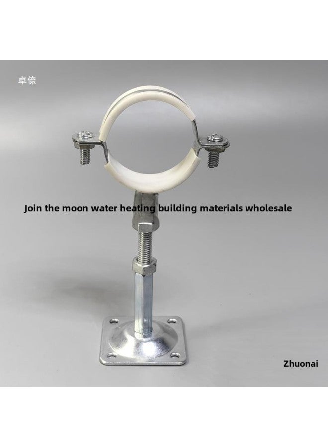 Pipe Clamp Universal Bracket Sliding Galvanized Pipe Clamp Fixing Adjustable Double Pipe Joint Pipe Clamp Pipe Clamp Buckle-Specification Model:160mm Pipe Clamp + Height 110-140mm  - Image 3