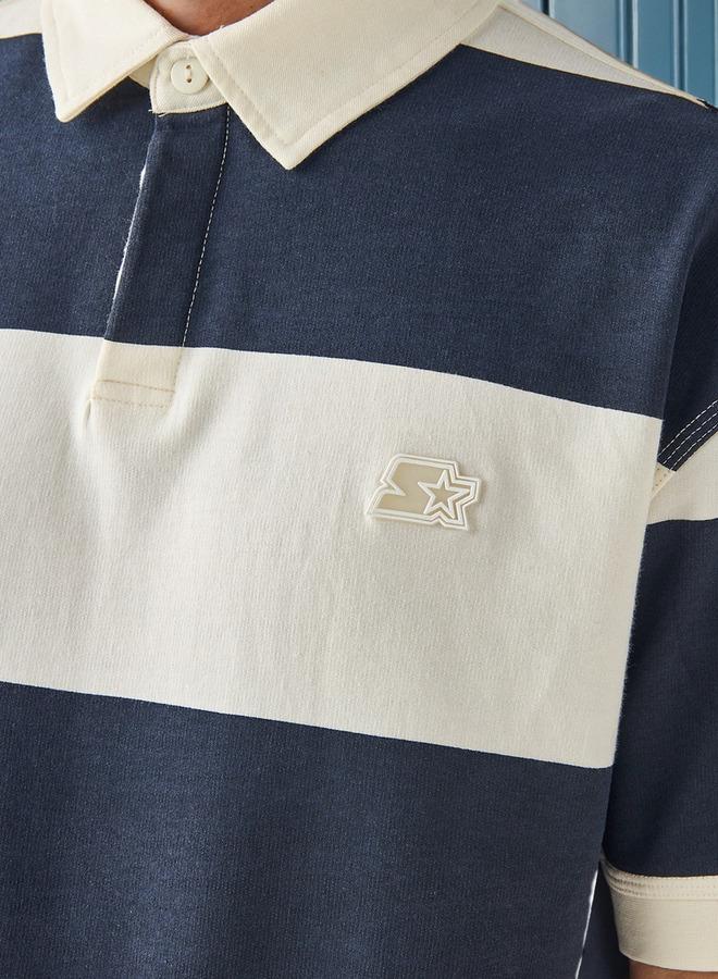 Starter Striped Polo T-shirt - Image 4