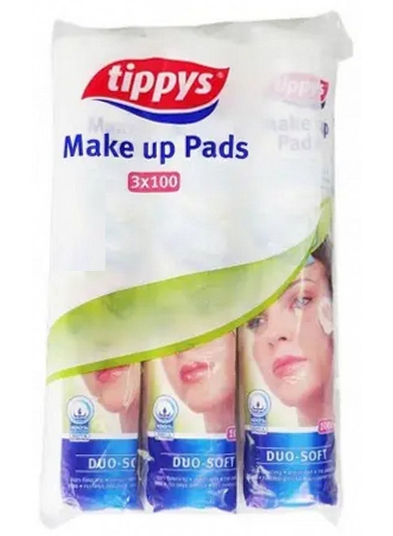 Makeup Pads Duo Soft 3X100 Pcs Value Pack