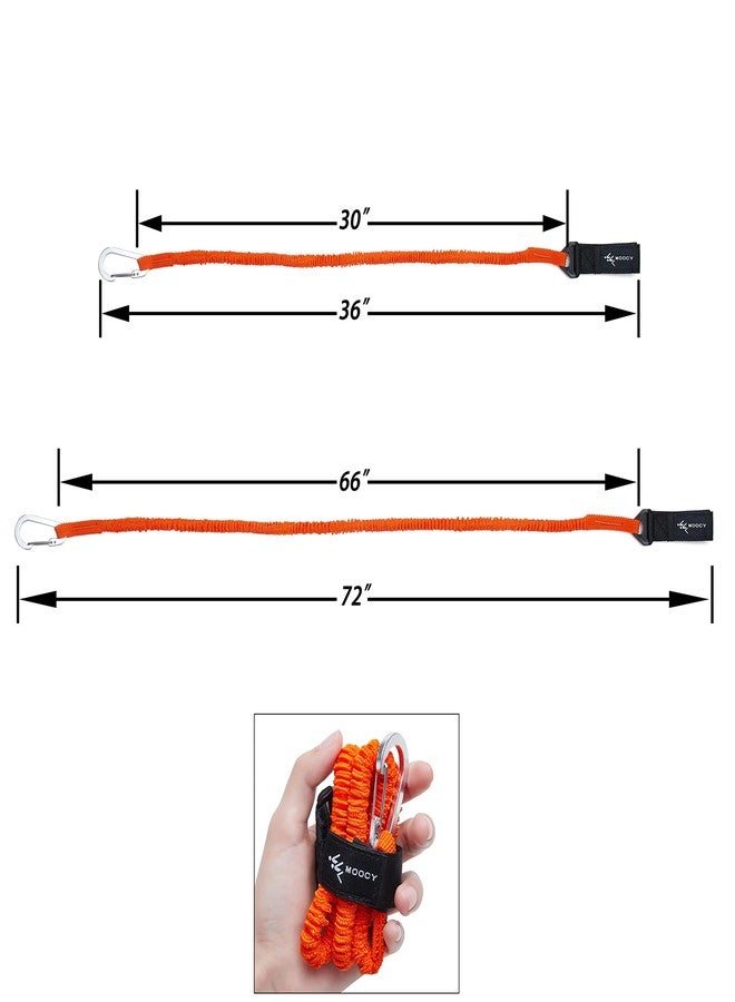 MOOCY Kayak Paddle Tether/Coiled Kayak Fishing Leash with Carabiner for Paddle, Rod SUP Kayaking Accessories - Image 4