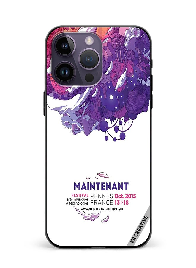 VR CREATIVE Protective Case Cover For Apple iPhone 16 Pro Max Maintenant Festival Modern Event Design Multicolour