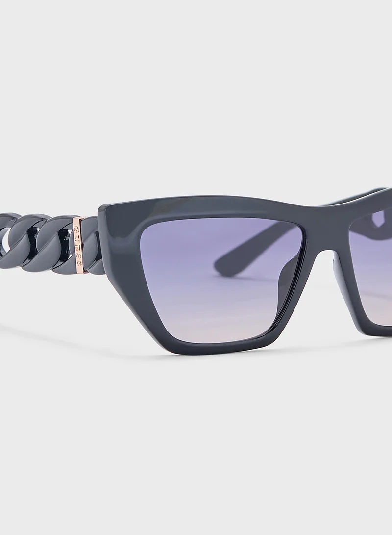 جس Hexagon Sunglasses