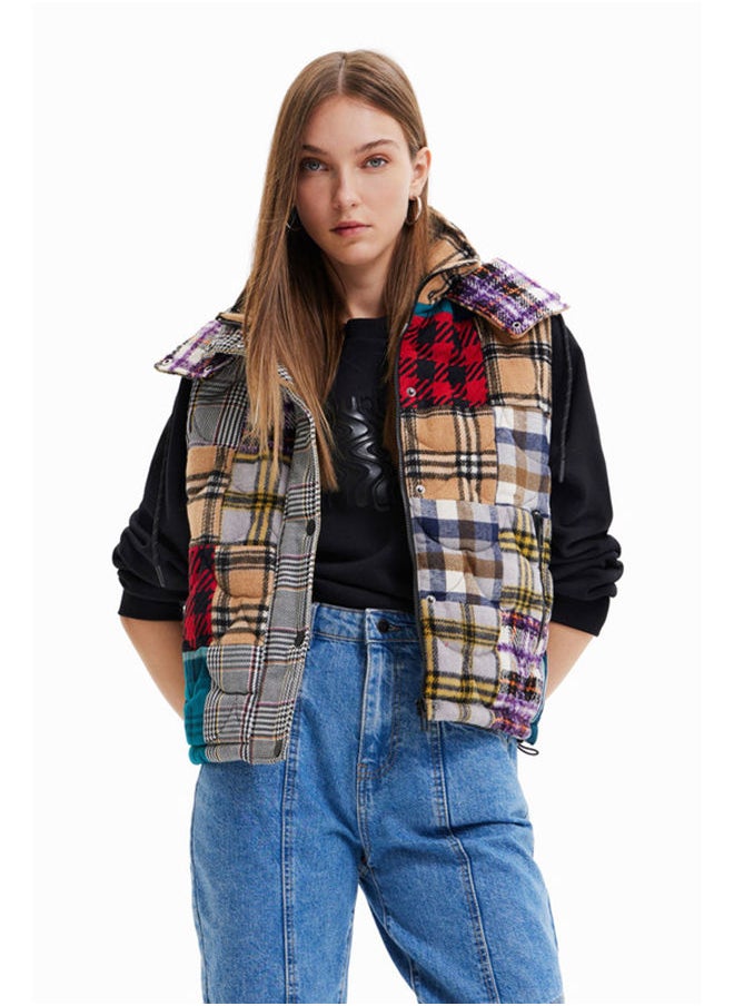 DESIGUAL سترة مبطنة مرقعة  - Image 1
