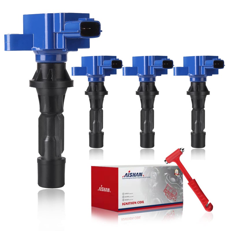 AISHAN Set of 4 Ignition Coil Pack Compatible with Mazda 3 20062013 for Mazda 6 20062013 CX7 20072012 MX5 Miata 20062015 Replace UF540 L3G218100A C1683