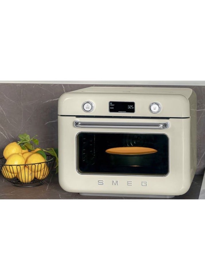 Smeg COF01 Combination Steam Oven - Cream - Image 3