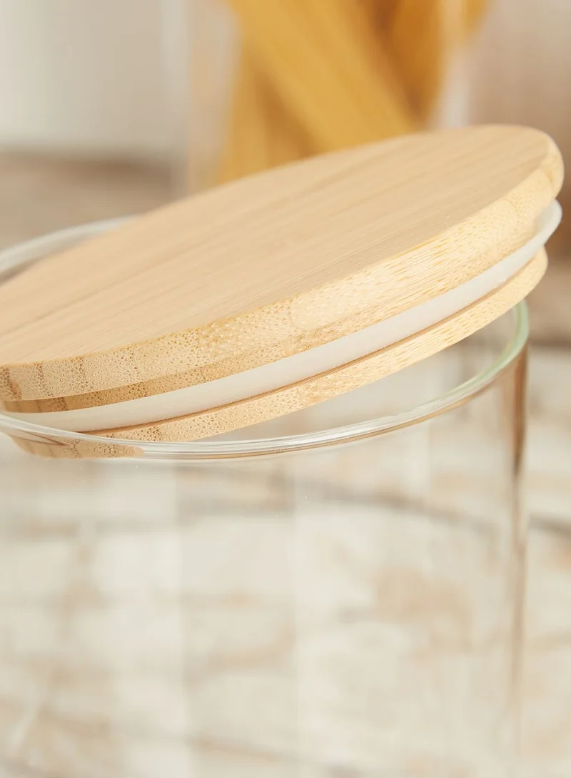 Sass & Belle Storage Jar With Bamboo Lid 800Ml
