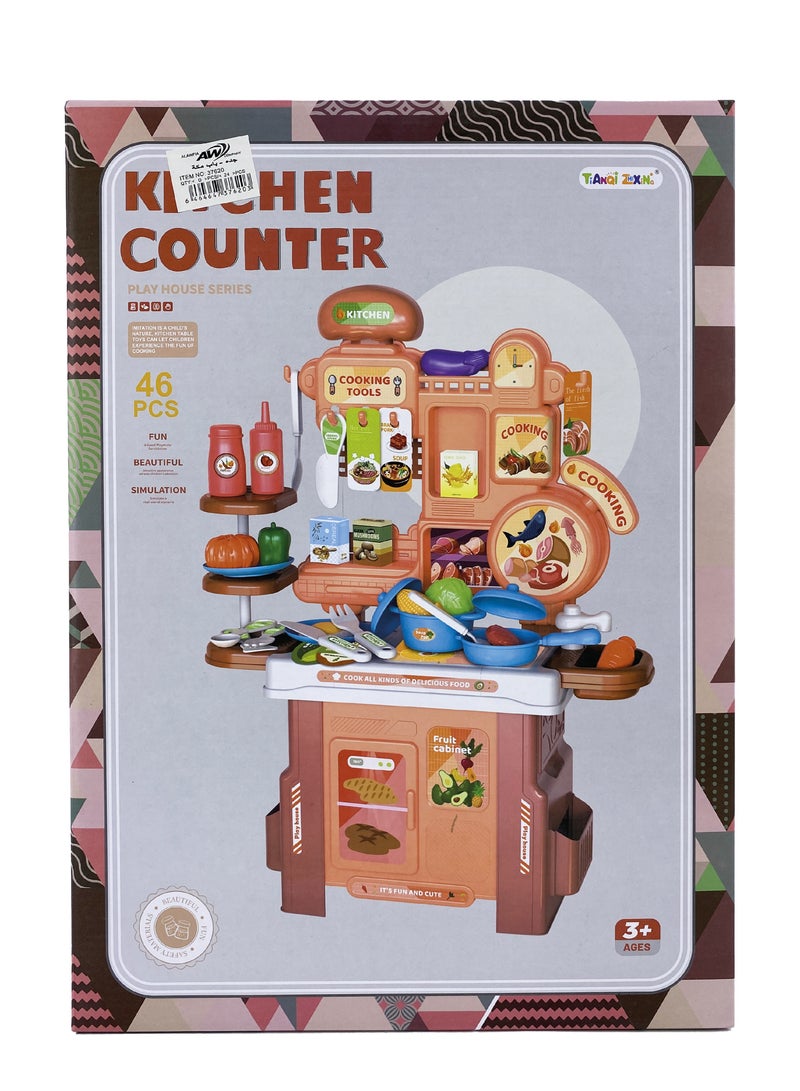 Complete kitchen toy with tools, consisting of 46 pieces, suitable for ages 3+ years and above - Image 2