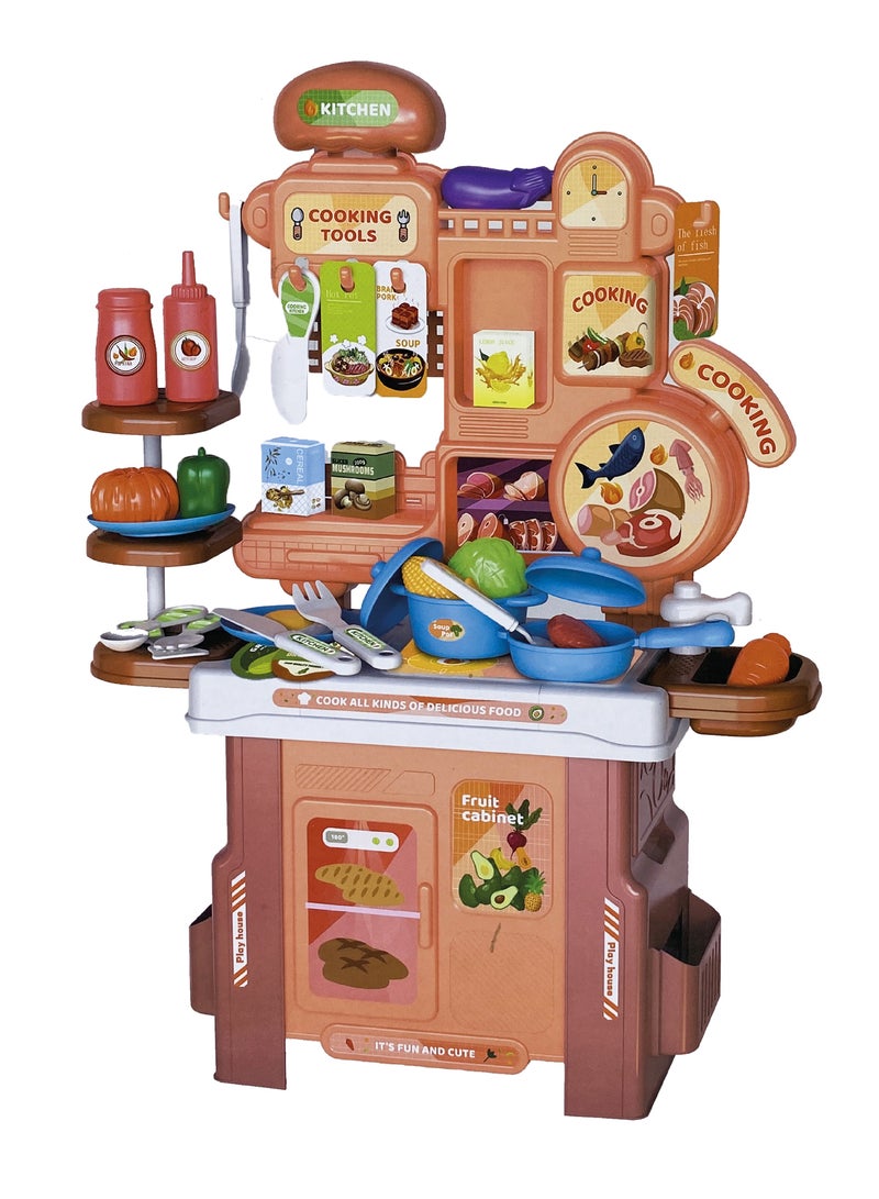 Complete kitchen toy with tools, consisting of 46 pieces, suitable for ages 3+ years and above - Image 1