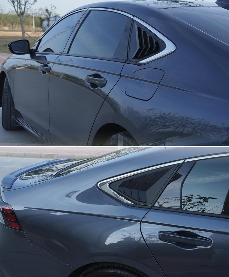 CKE Matt Black Rear Side Window Louvers for Honda Accord 2023-2024 - Image 5