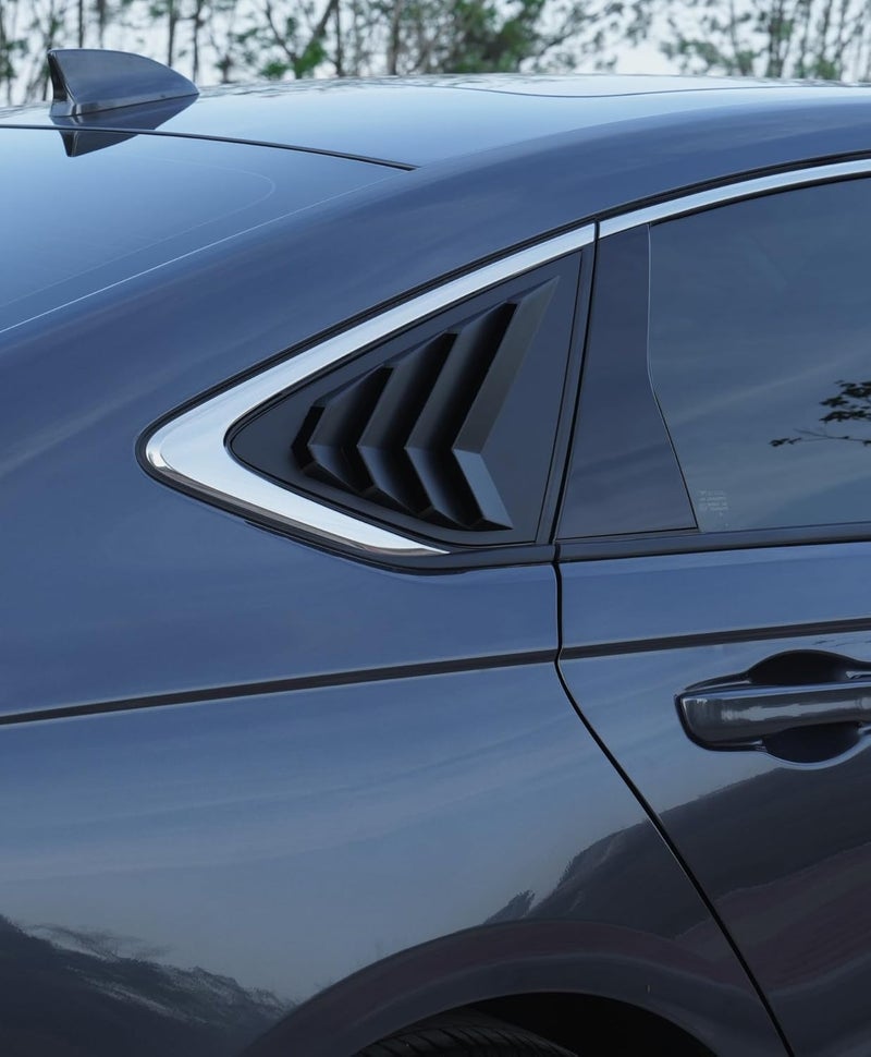 CKE Matt Black Rear Side Window Louvers for Honda Accord 2023-2024 - Image 3