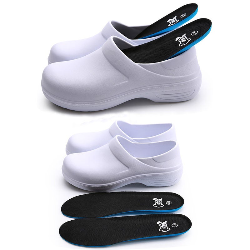 Mid-Barrel Chef Anti-Slip Shoes Oil-Proof Waterproof Rain Shoes Eva Light Soft Water Shoes Work Shoes Kitchen Labor Protection Shoes - Image 4