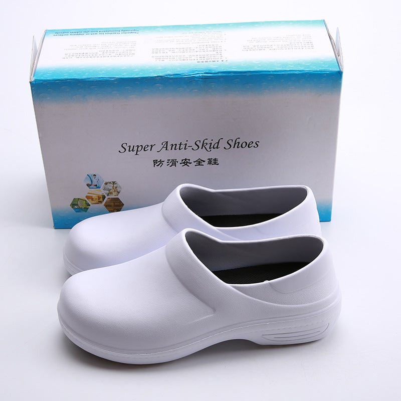 Mid-Barrel Chef Anti-Slip Shoes Oil-Proof Waterproof Rain Shoes Eva Light Soft Water Shoes Work Shoes Kitchen Labor Protection Shoes - Image 3