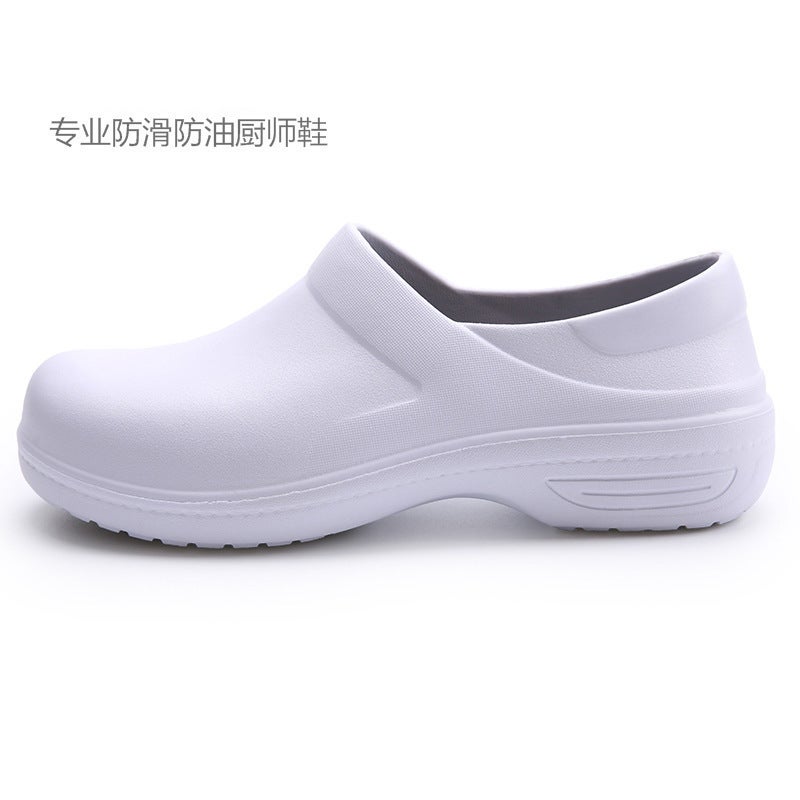 Mid-Barrel Chef Anti-Slip Shoes Oil-Proof Waterproof Rain Shoes Eva Light Soft Water Shoes Work Shoes Kitchen Labor Protection Shoes - Image 1