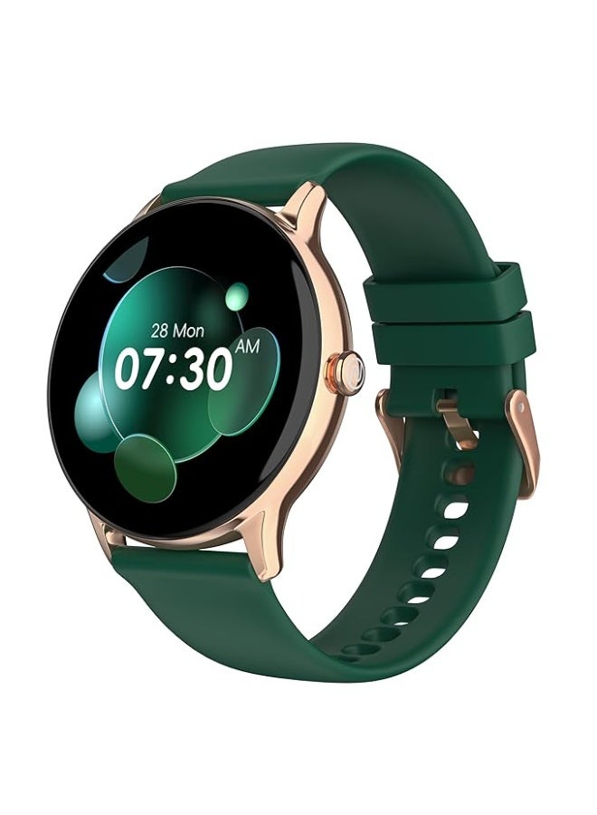Noise Twist Go Smart Watch 1.39" Display, TruSyncᵀᴹ BT Calling, Glossy Metal Finish, 150+ Watch Faces, IP68, Sleep Tracking, 100+ Sports Modes, Smart Watch for Men and Women (Forest Green) - Image 1