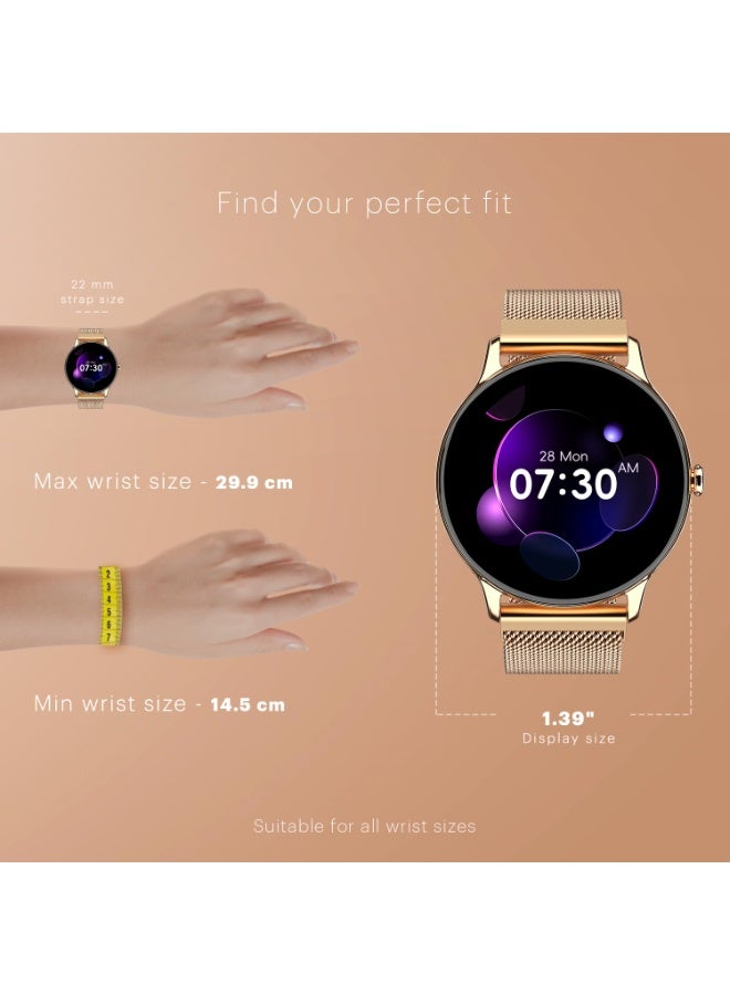 Noise Twist Go Smart Watch 1.39" Display, TruSyncᵀᴹ BT Calling, Glossy Metal Finish, 150+ Watch Faces, IP68, Sleep Tracking, 100+ Sports Modes, Smart Watch for Men and Women (Forest Green) - Image 4