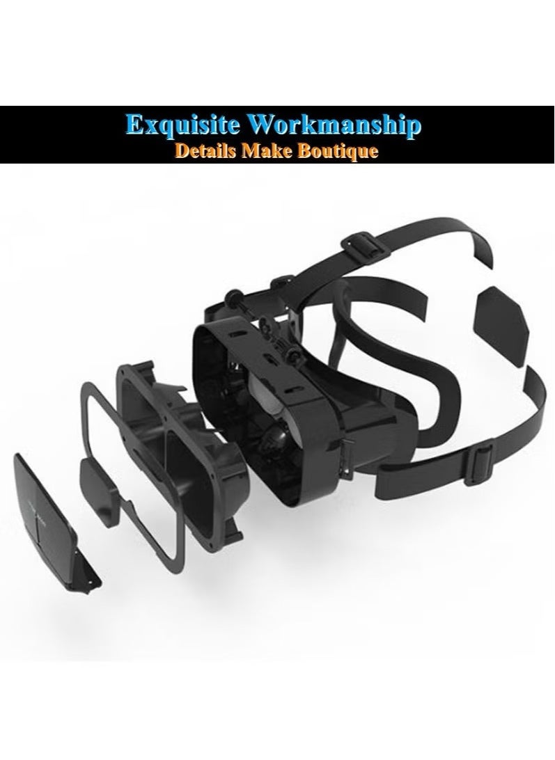 Generic Original G10 IMAX Giant Screen VR Glasses 3D Virtual Reality Box Google Cardboard Helmet for 4.7-7 Smartphone, Matching Joystick  - Image 3