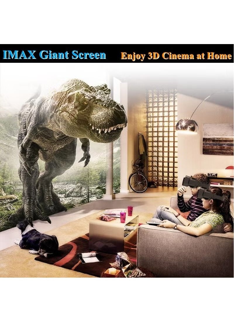 Generic - Original G10 IMAX Giant Screen VR Glasses 3D Virtual Reality Box Google Cardboard Helmet for 4.7-7 Smartphone, Matching Joystick - Image 1
