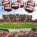 EaciTown 10 Pcs Large Football Foil Balloons Rugby Ballon for Football Party Decorations 22 Inch Football Game Day Supplies - Image 4