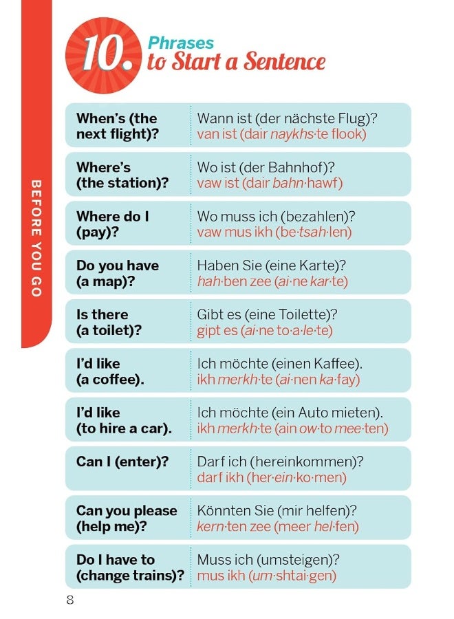Lonely Planet Fast Talk German (Phrasebook) (4TH) - Image 5