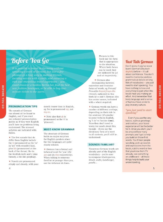 Lonely Planet Fast Talk German (Phrasebook) (4TH) - Image 3