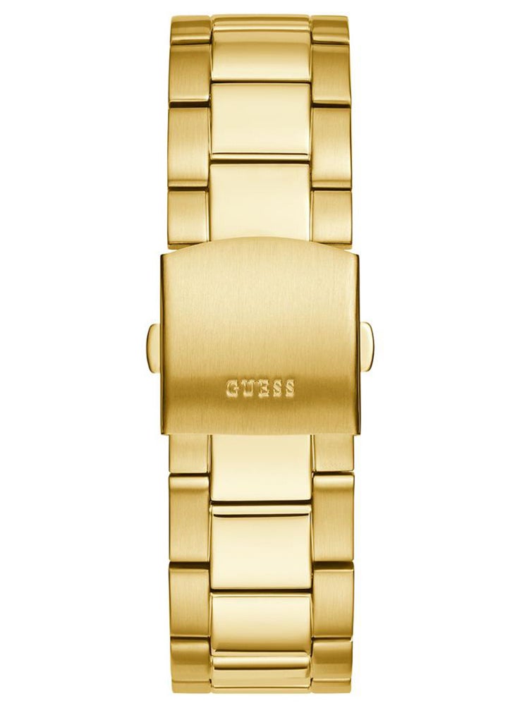 GUESS ساعة جيس تروفي للرجال 46 ملم كوارتز ذهبية بمادة PVD GW0390G2  - Image 4