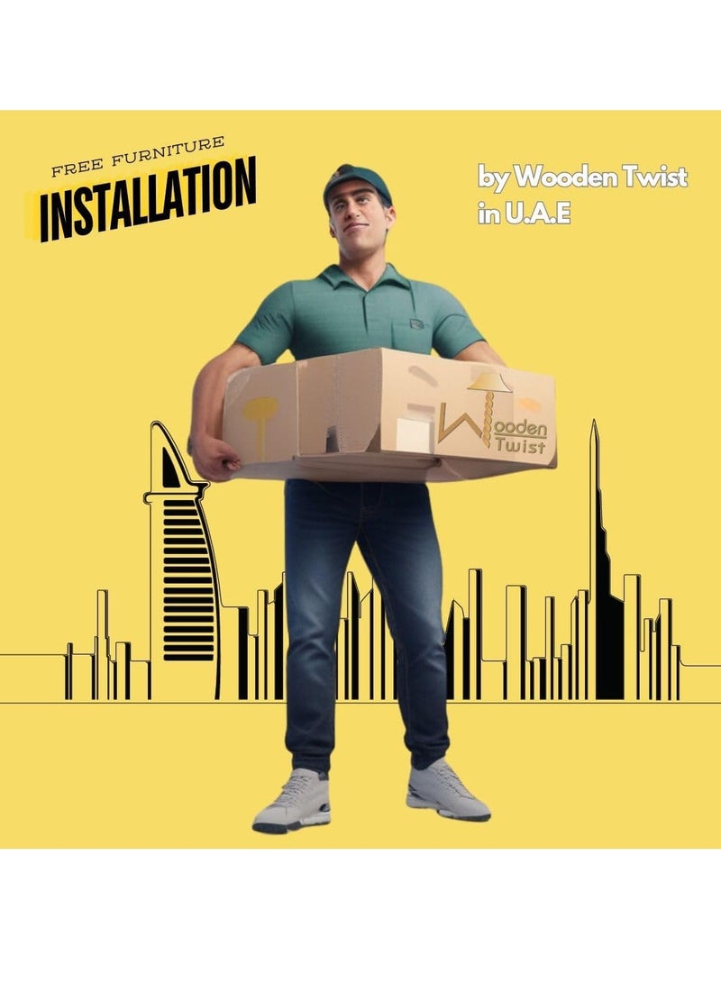 Wooden Twist Premium Rolled Arms 3 Seater Sofa - Image 2