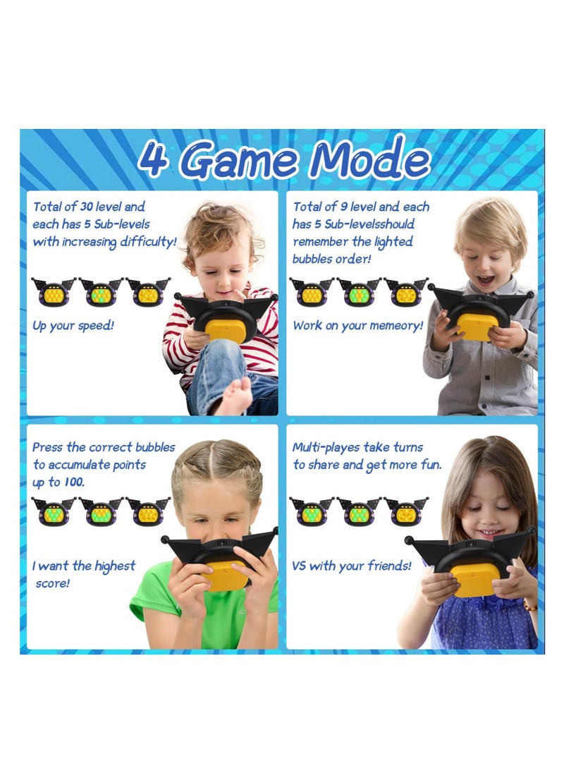 Fast Push Game, Pop It Game Light Up Fidget Toy, A Toy Game Machine That Exercises Reaction Ability and Improves Concentration, Multiple Game Modes Toy, for Kids Ages 3-12 Years Old & Up