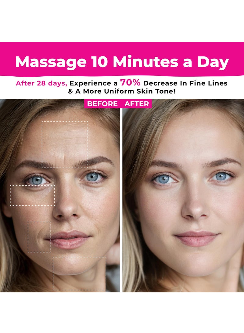 XiuWoo Face Neck Device Facial Massager, True Beauty Glow, Skin Care, Double Chin Reducer, Face Lift Device, Face Sculpting Tool, Gua Sha Facial Tools, 7-in-1 L-E-D Colors, White - Image 3