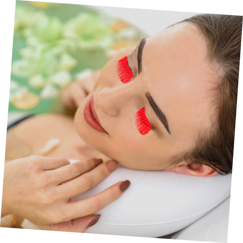 5 Pairs Halloween Makeup False Eyelashes Long Crimson Show Lashes Dense False Eyelashes for Women Stage Costume - Image 4