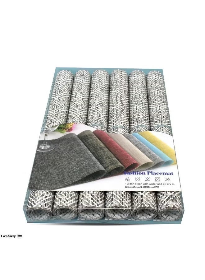 Green Tiger Table Placemats Set of 4 – Washable Dining Mats