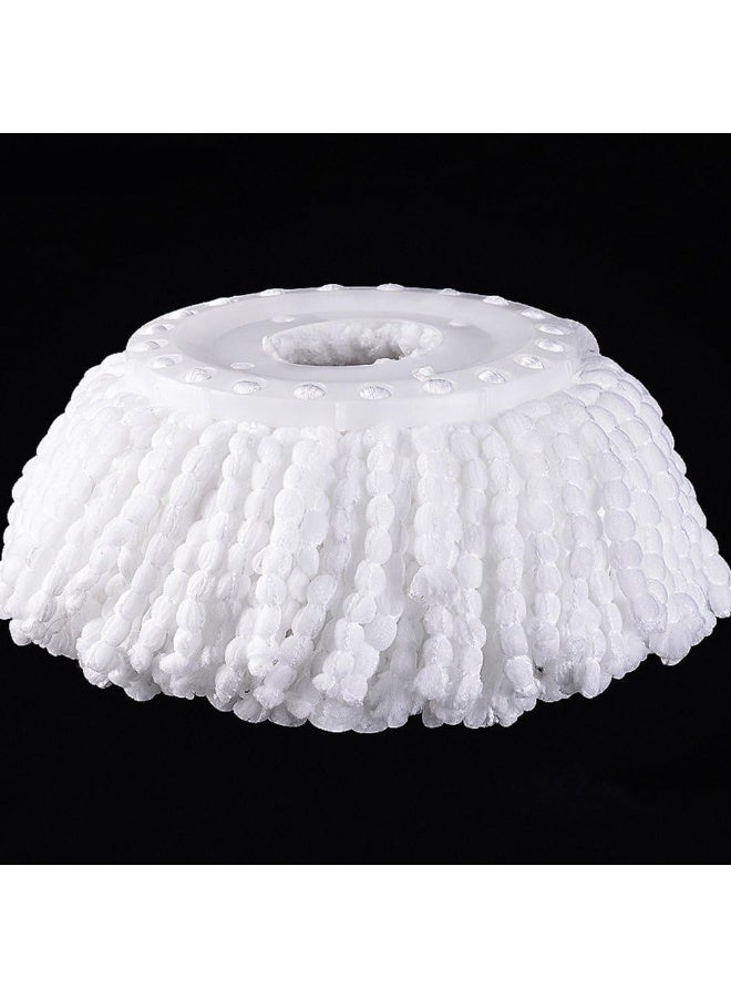 Premium Quality Spin Mop Replacement Round Head Refill Compatible Microfiber Swivel Mop Refill,Deep Clean,Machine Washable and Easy to Replace Pack of 2 (Foot Pedal Model Head) - Image 4