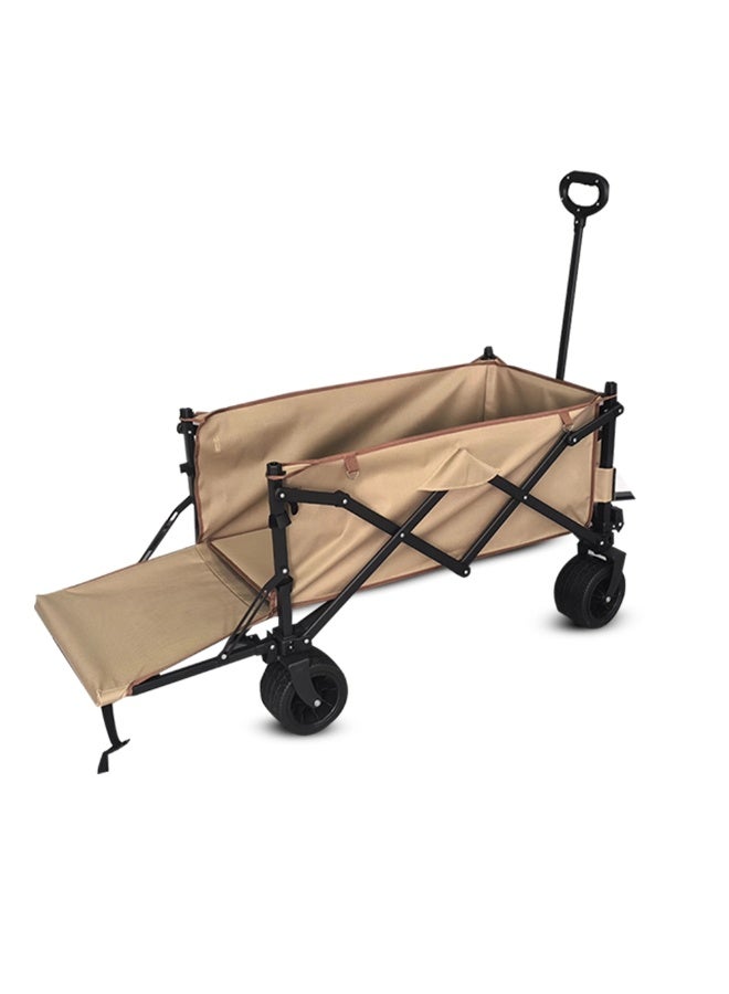 Toby's Toby’s Camping Trolley 02 Portable Folding Outdoor Camping Cart All-Terrain Wheels Picnic Heavy Duty Shopping Cart Trailer Transport - Camping Trolley 02 - Image 2