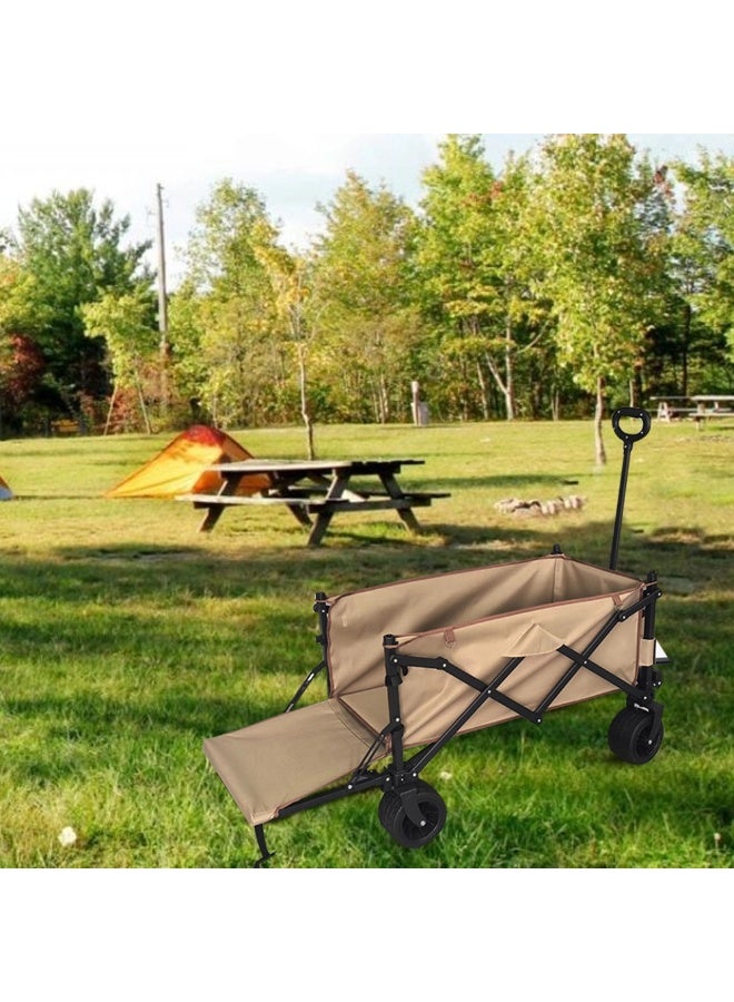 Toby's Toby’s Camping Trolley 02 Portable Folding Outdoor Camping Cart All-Terrain Wheels Picnic Heavy Duty Shopping Cart Trailer Transport - Camping Trolley 02 - Image 4